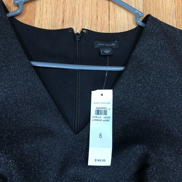 Black Subtle Sparkle Suit Dress - Picture 2 of 4